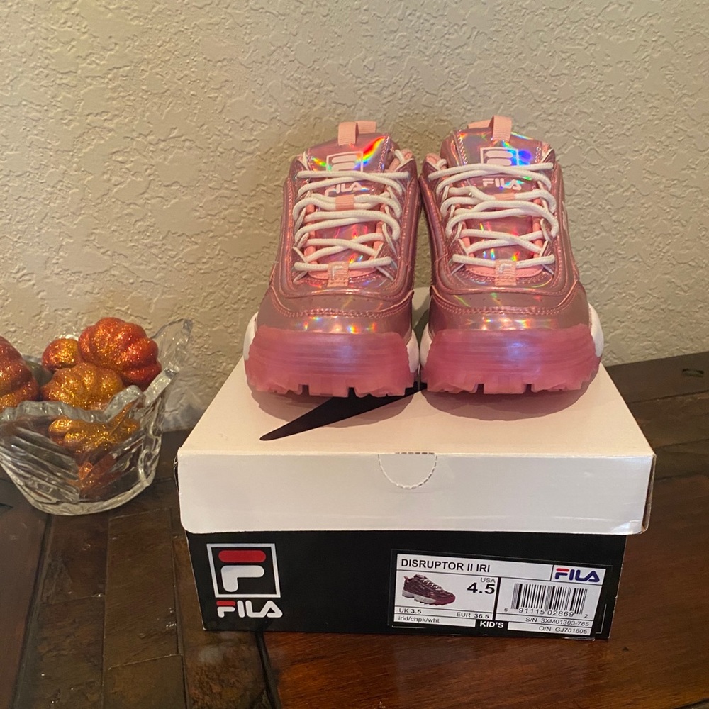 Iridescent Pink Disruptor II Fila